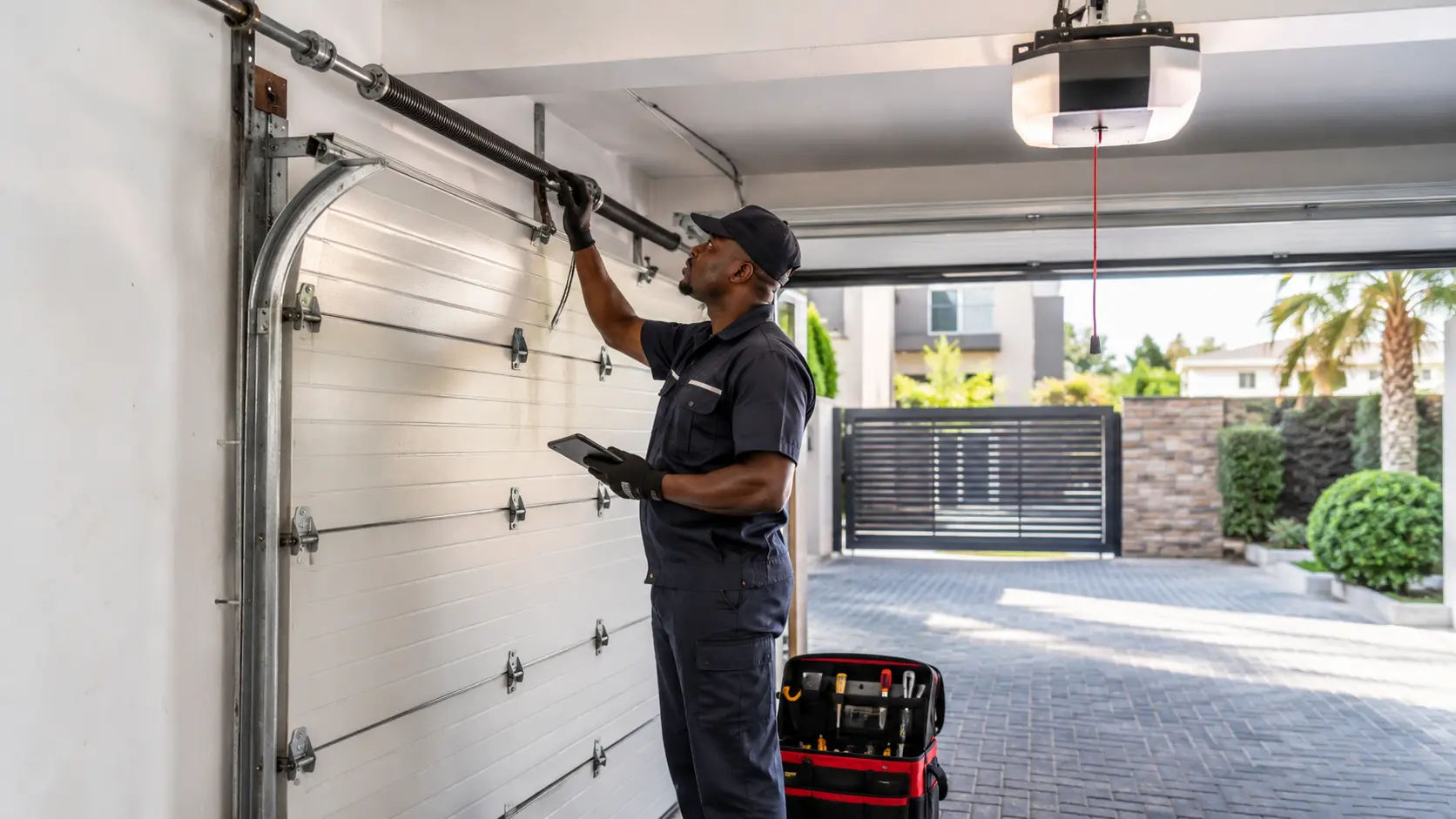 Complete garage door and gate motor system inspection in Zimbabwe