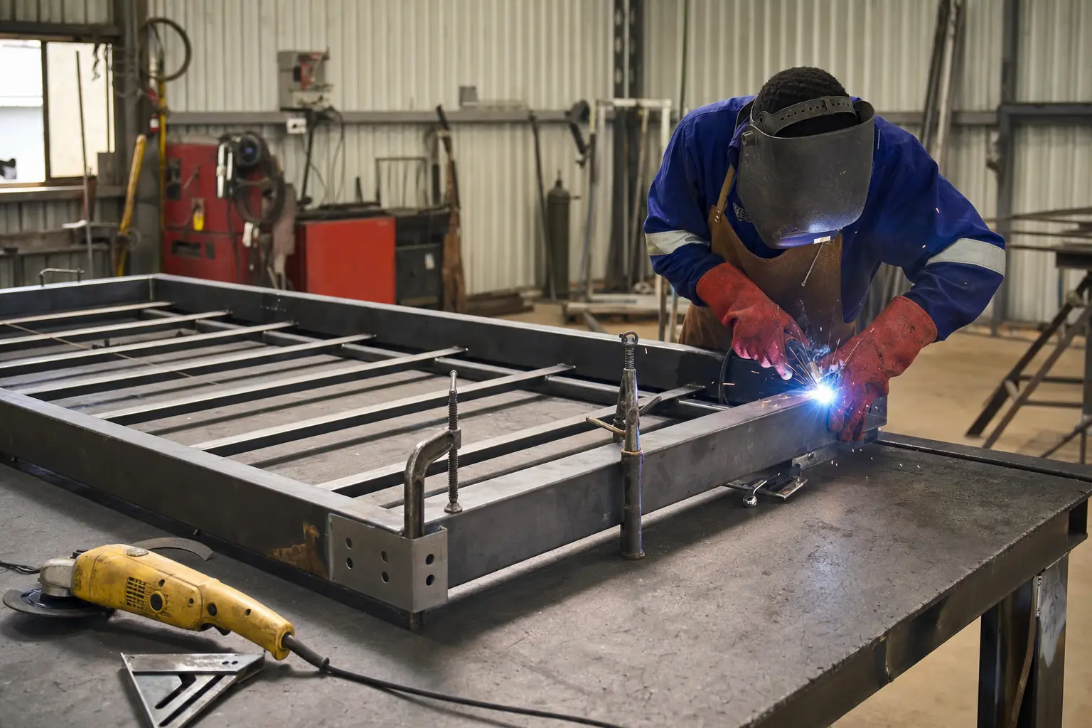 Heavy-duty commercial sliding gate installation in Zimbabwe